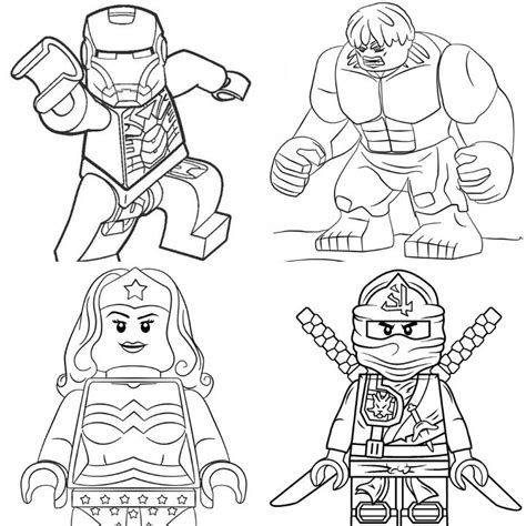 25 Free Lego Coloring Pages for Kids and Adults