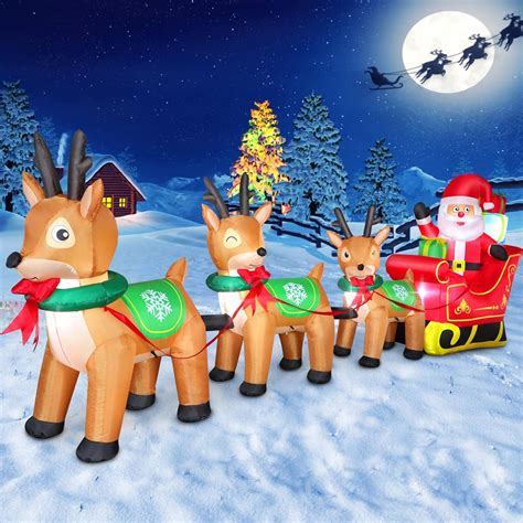 12ft Lighted Christmas Inflatables Outdoor Decorations