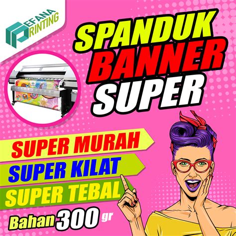 Cetak Spanduk Banner Murah And Cepat Bahan Flexy 300gr Lebih Tebal