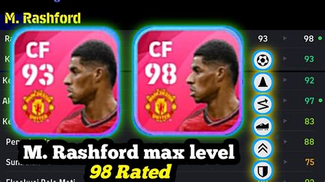 How To Train Rated M Rashford M Rashford Max Level In Efootball