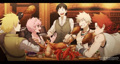 Sero And The Bakusquad Fantasy Au By Mnknk Nyangrdo Rhantasero