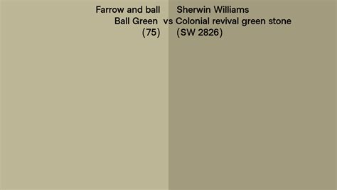 Farrow And Ball Ball Green 75 Vs Sherwin Williams Colonial Revival