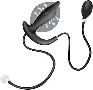 Amazon AMAZBEE Butt Plug Inflatable Anal G Spot Stimulation Anus Sex Toy Training Enema And