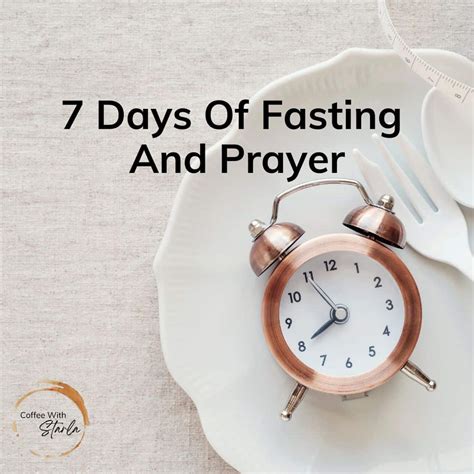 Days Of Fasting And Prayer Guide Coffee With Starla