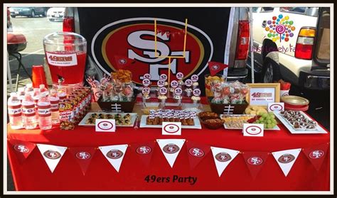 49ers Tail gate party | 49ers birthday party, Football birthday party, Party themes