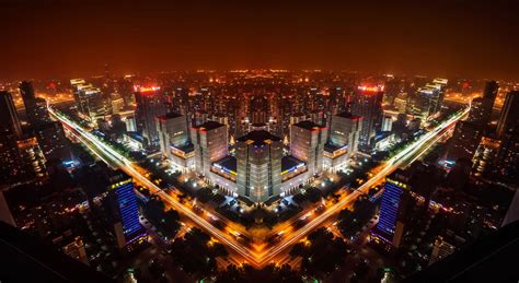 #126098 #Night lights, #China, #Skyline, #Beijing, #4K - Rare Gallery