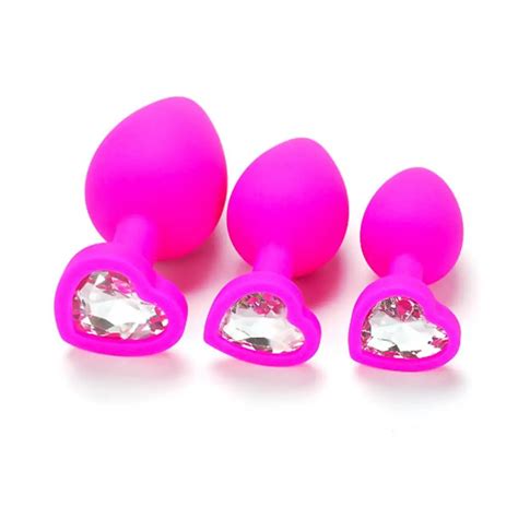 Sextoy Plug Anal étanche avec strass couleurs jouet sexuel pour Couples Type Purple M