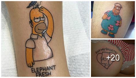 Los Mejores Tatuajes De Los Simpson Tatuajes Para Mujeres Y Hombres