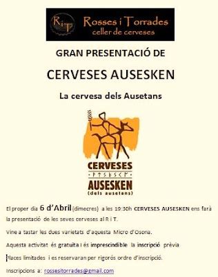 Cerveza Artesanal en Catalunya Presentación de Cerveses Ausesken en