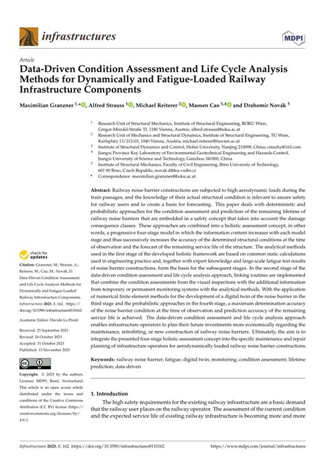 PDF Data Driven Condition Assessment And Life Cycle Analysis Methods