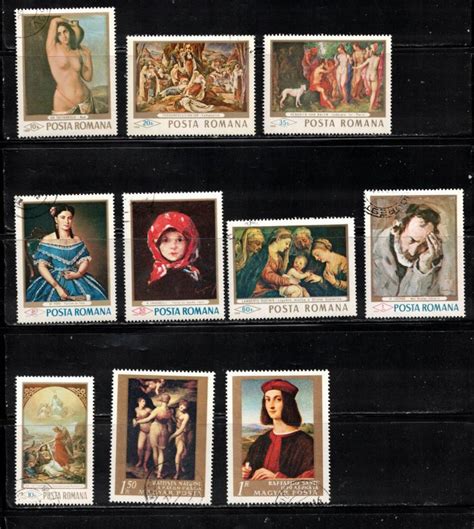 Paintings On Stamps Used Some Nudes Worldwide Other General Issue