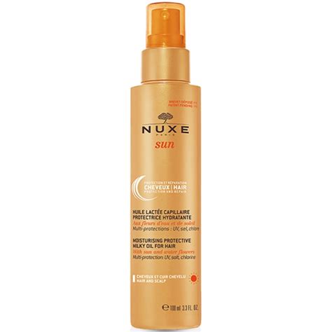 Nuxe Huile lactée capillaire protectrice hydratante Nuxe sun spray