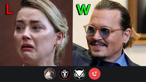 Johnny Depp Amber Heard Funny Moments Reacting To Verdict Memes With