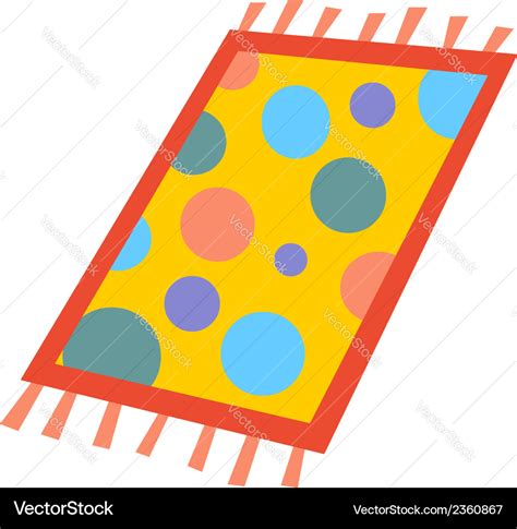 Cartoon rug Royalty Free Vector Image - VectorStock