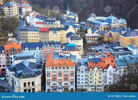 City View of Carlsbad - Karlovy Vary, Czech Republic. Stock Photo ...
