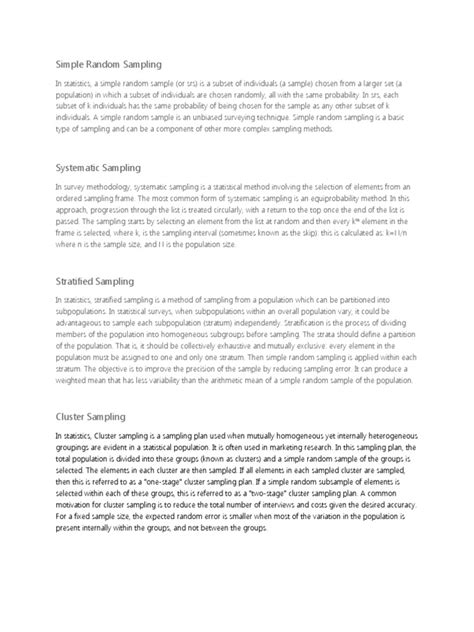 Probability Sampling & Non - Probability Sampling | PDF | Sampling ... 
