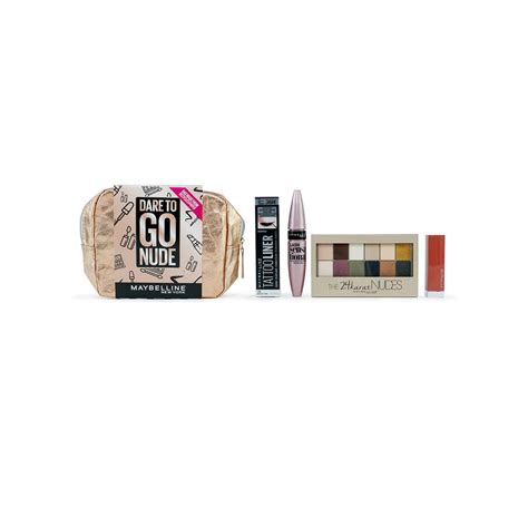Maybelline Makeup Dare To Go Nude Gift Set For Her Worth LOOKFANTASTIC
