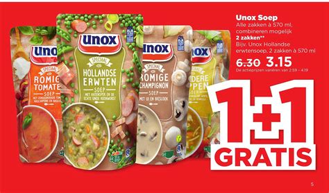 Unox Soep Gratis Aanbieding Bij Plus Folders Nl