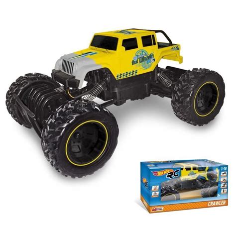 Voiture Radiocommandée MONDO HOT WHEELS Crawler R C pneus larges et crantés