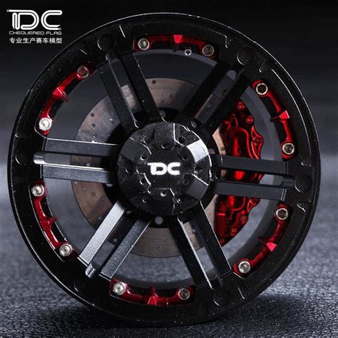 Dc 4 Pces 1 10 Rc 2 2 Polegada 1 9 Polegada Cnc Usinado Beadlock Roda