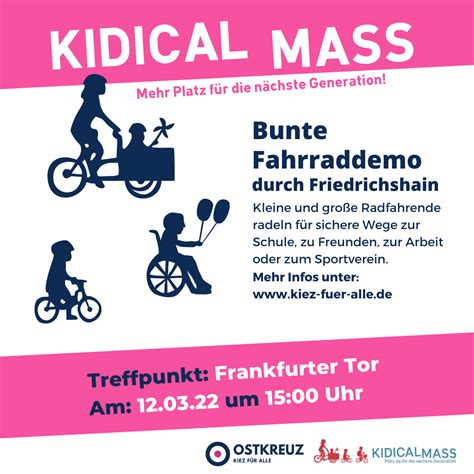 Kidical Mass Ostkreuz Kiez Mehr für Menschen