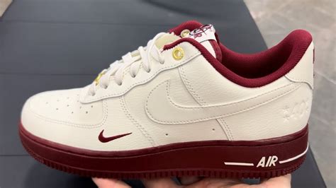 Nike Air Force 1 Low 40th Anniversary Edition Sail Team Red Womens Shoes Youtube