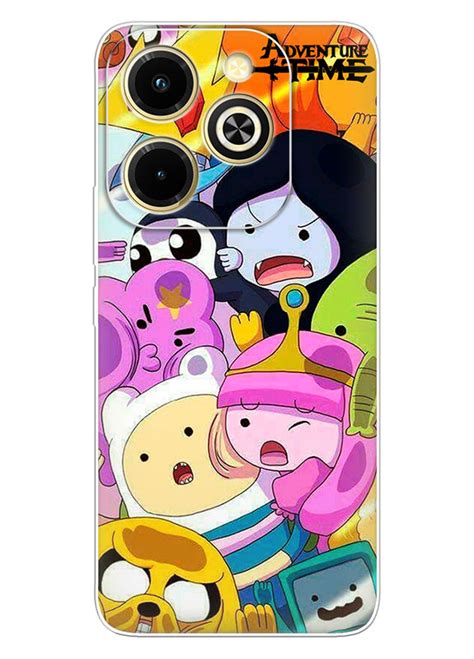 Infinix Hot i чохол силіконовий Adventure Time Час пригод герої мультсеріалу з подивом