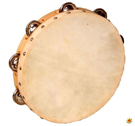 Tamburin mit Trommel Musikinstrument, Kostüm-Zubehör