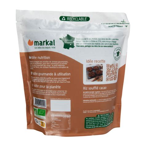 Riz Souffl Au Cacao Bio G Vrac Bio Markal