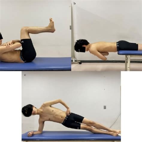 Trunk Muscle Endurance Assessment A Trunk Flexion Muscle Endurance B Download Scientific