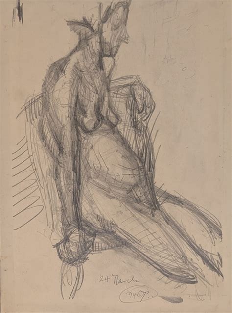 Seated Female Nude From Side Horsfield Nicholas C NH EHive