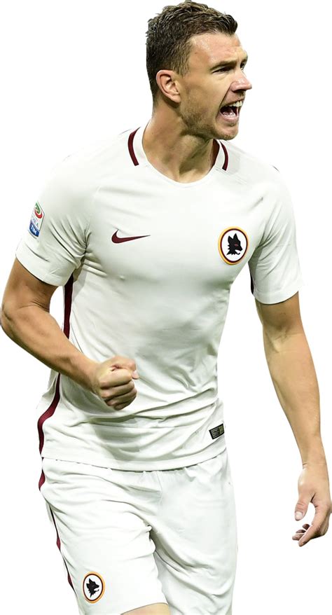 Edin Dzeko AS Roma football render - FootyRenders