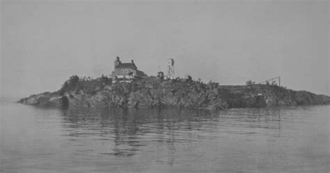 Granite Island Light, MI - Granite Island in 1913 - note landing ...