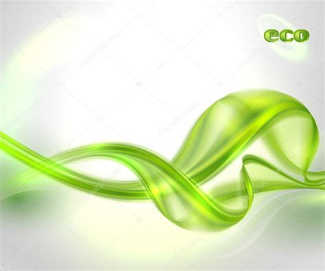 Abstract Green Wave Background Stock Vector Image By ©valenty 13849930