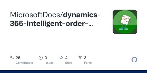 Issues Microsoftdocs Dynamics Intelligent Order Management Github