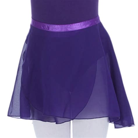 Dancer's Choices Girls Ballet Dance Wrap Skirts Kids Purple Chiffon Wrap Skirts Dancewear Match ...