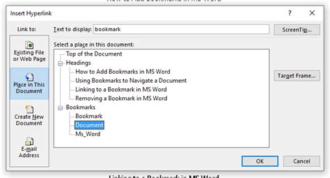 How To Use Bookmarks In Microsoft Word Proofeds Writing Tips