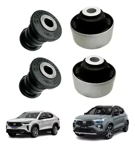 Kit 4 Buchas Bandeja Dianteira Fiat Pulse Fastback 52154568