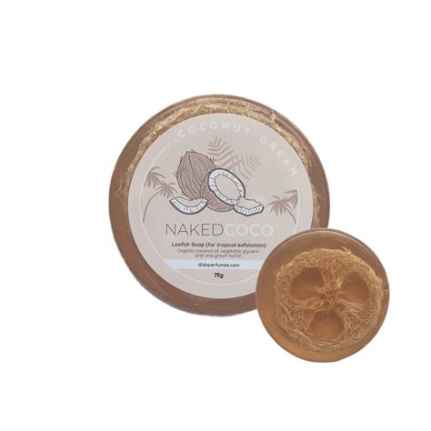 Naked Coco Loofah Soaps Exfoliating Tropically Perfumed Soap