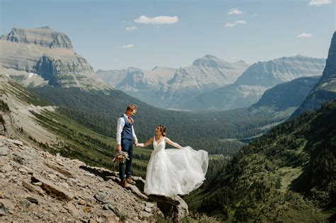 Glacier National Park Elopement Josephine Lake Ceremony