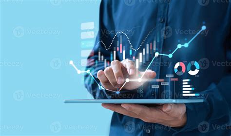 Businessman Trading Online Stock Market On Teblet Screen Digital