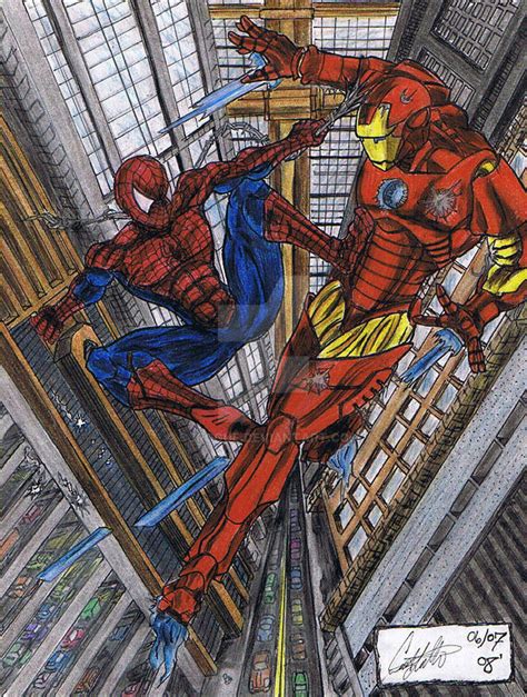 Iron Man Vs. Spiderman by CJRogue on DeviantArt