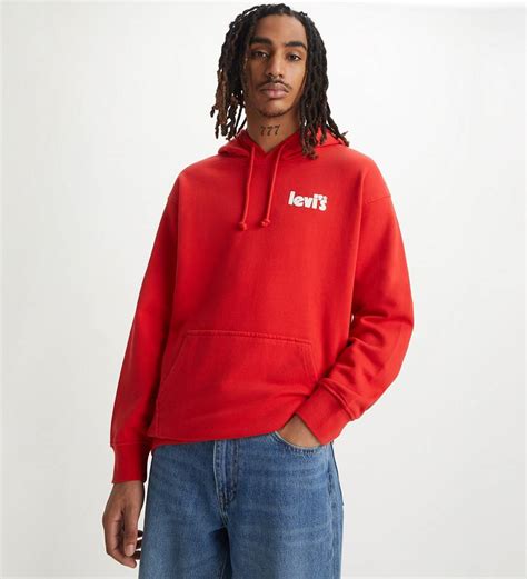 Relaxed Graphic Hoodie Orange Levi S® Gi