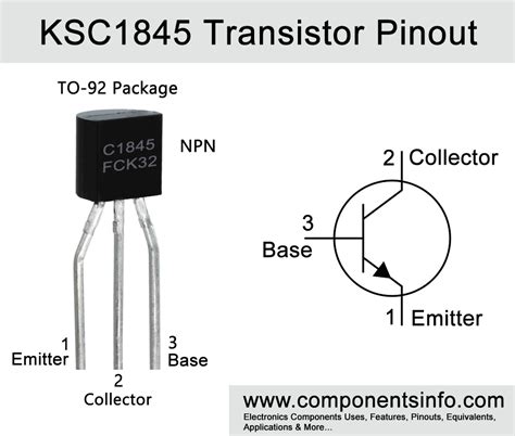 KSC1845 Transistor Pinout, Equivalent, Features, Applications ...