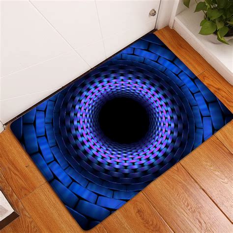 Amazon 3D Vortex Illusion Area Rug Floor Door Mat Carpet