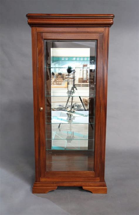 Solid Mahogany 1 Door Display Cabinet Turendav Australia Antique Reproduction Furniture