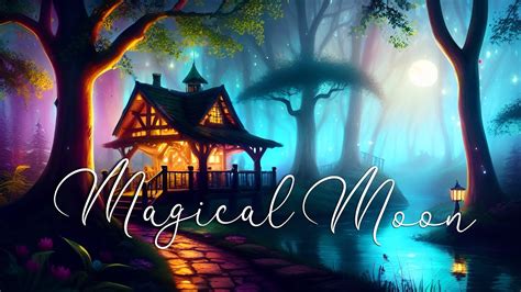 Magical Moon Enchanted Night Forest Ambience With Crickets And Owls