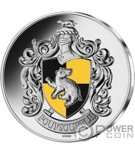 POUFSOUFFLE Hufflepuff Harry Potter Moneda Plata 10 Euro France 2022