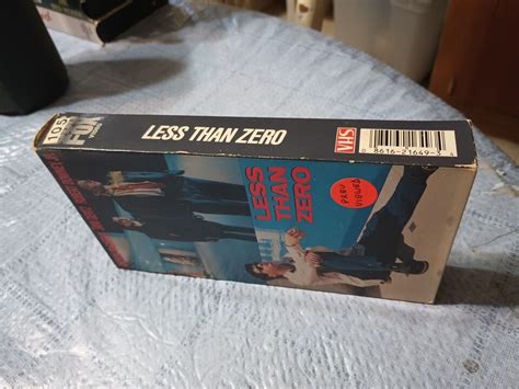 LESS THAN ZERO ANDREW MCCARTHY JAMI GERTZ ROBERT DOWNEY JR VHS 80s