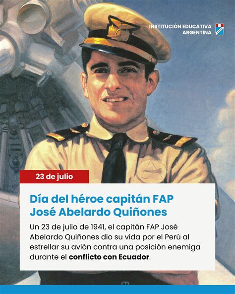 Institucion - ️ Hoy conmemoramos al Capitán FAP José Abelardo Quiñones